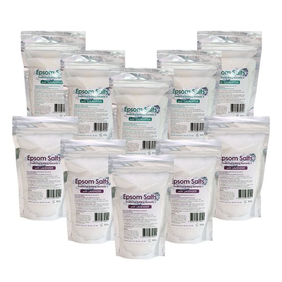 Epsom Salts + Eucalyptus 2.5kg & Epsom Salts + Lavender 2.5Kg